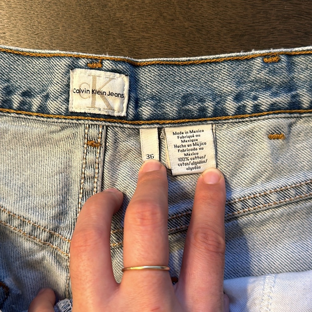 Vintage Calvin Klein cutoff shorts - Picture 2 of 3